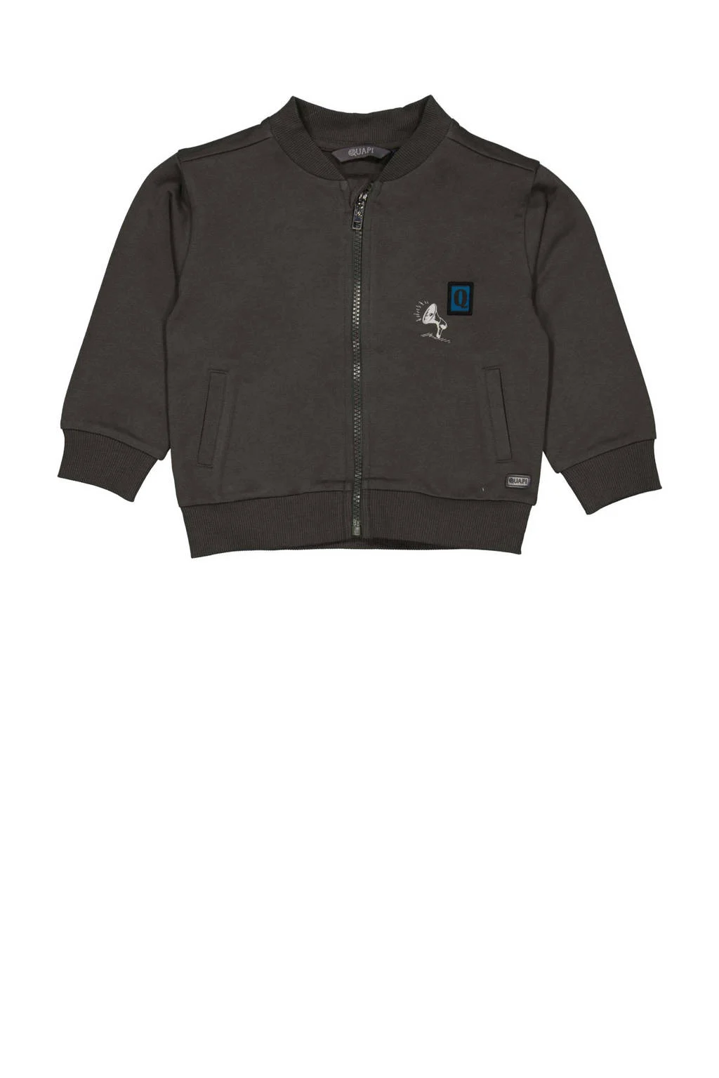 Quapi Mini sweatvest grijs