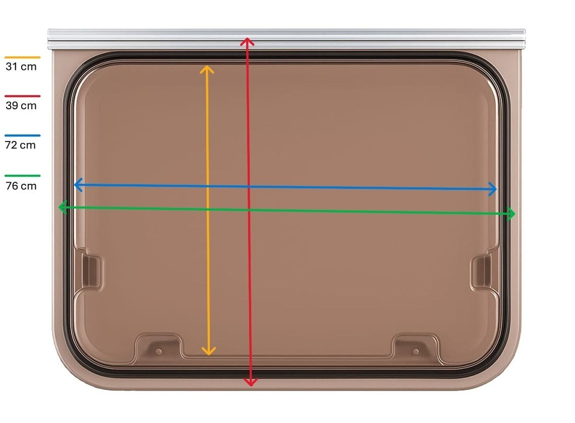 NRF America bronze raam - 700 x 300 mm