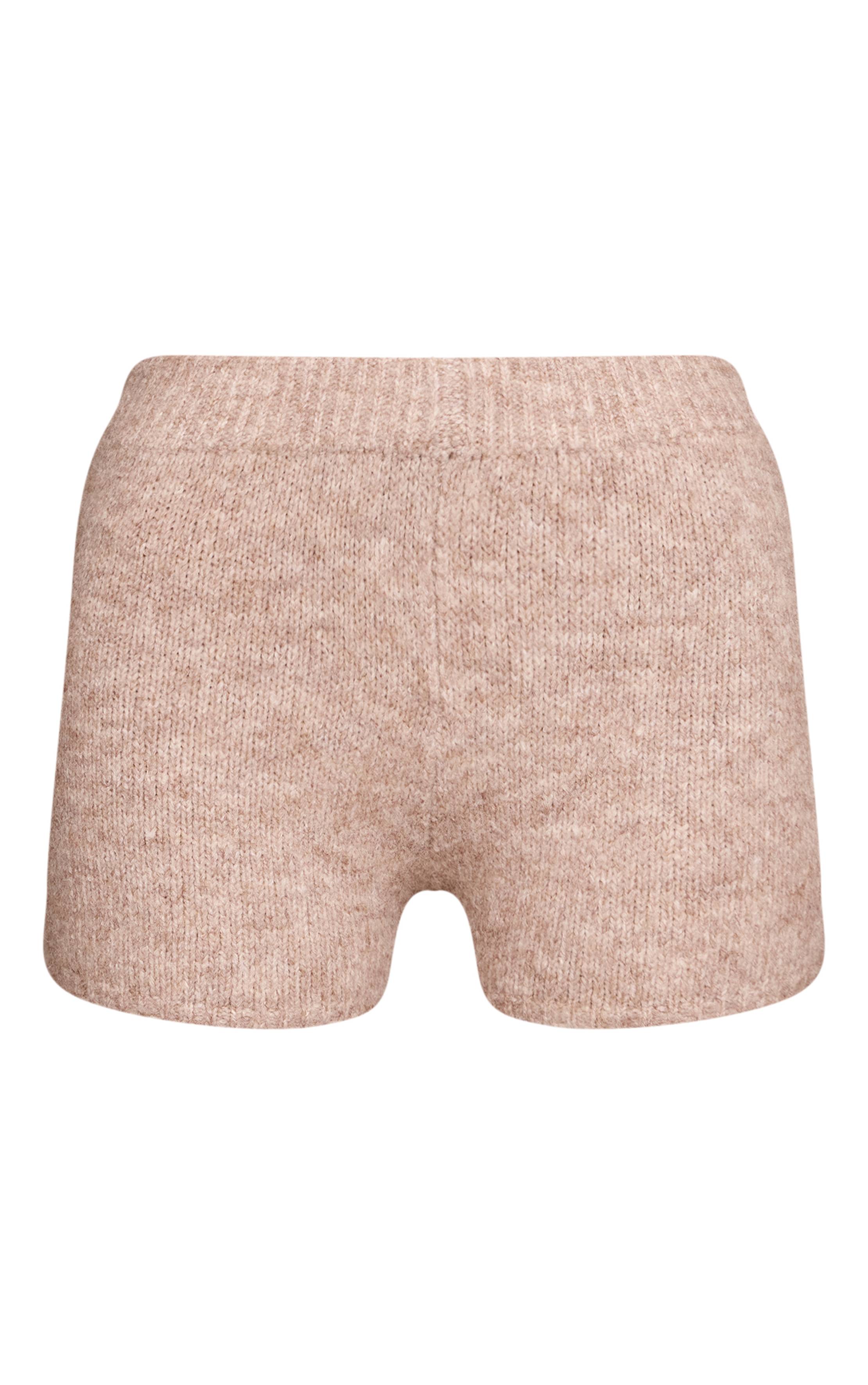 Avoine Short Mini En Maille Brossée