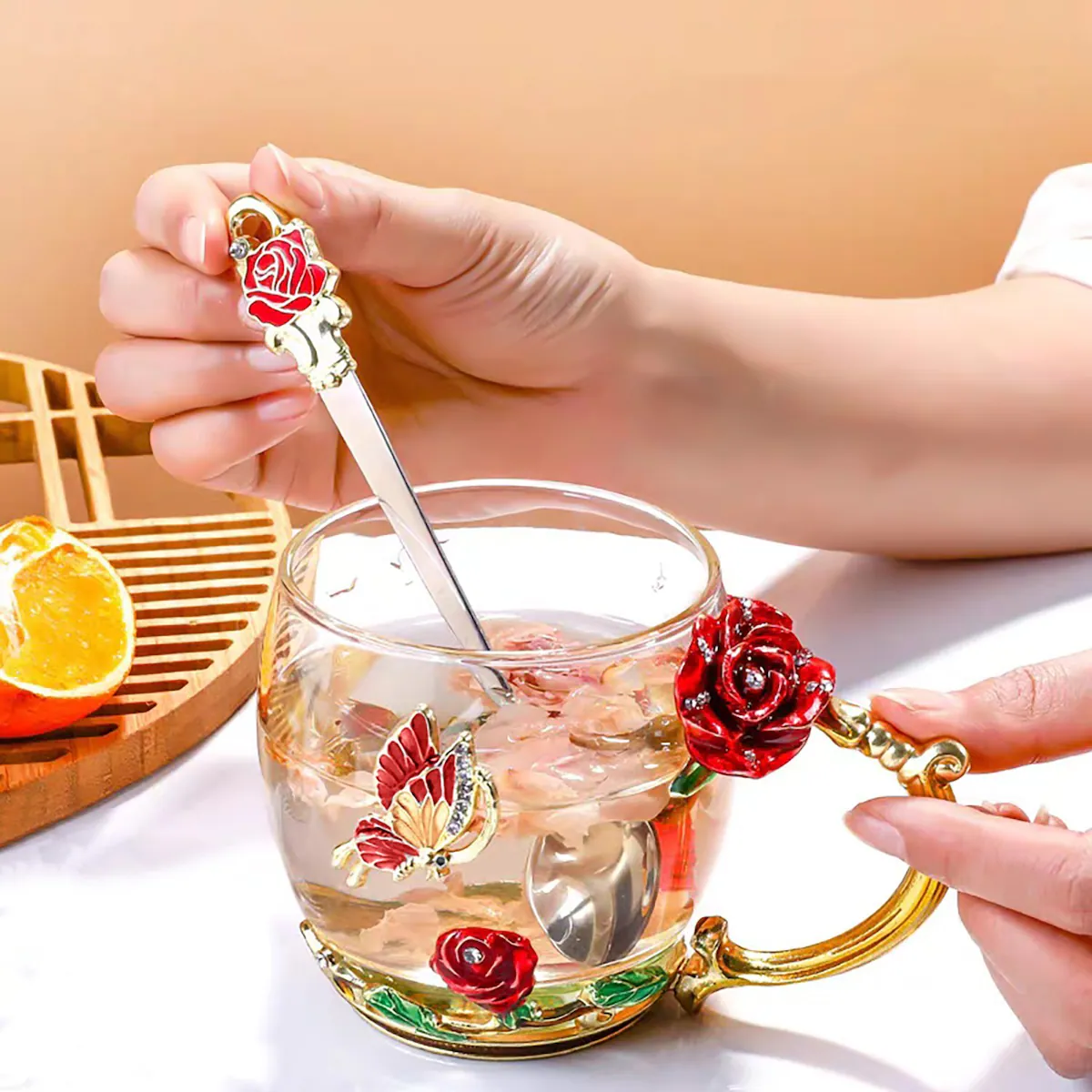 Sommerfuglkopp Blomsterkopp Kaffekopp Tekopp 330 m