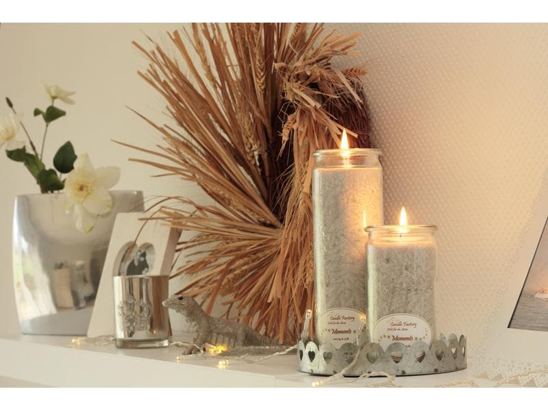 Candle Factory Duftkerze Lavendel Mini Jumbo Premiumduftkerze im Weck Glas