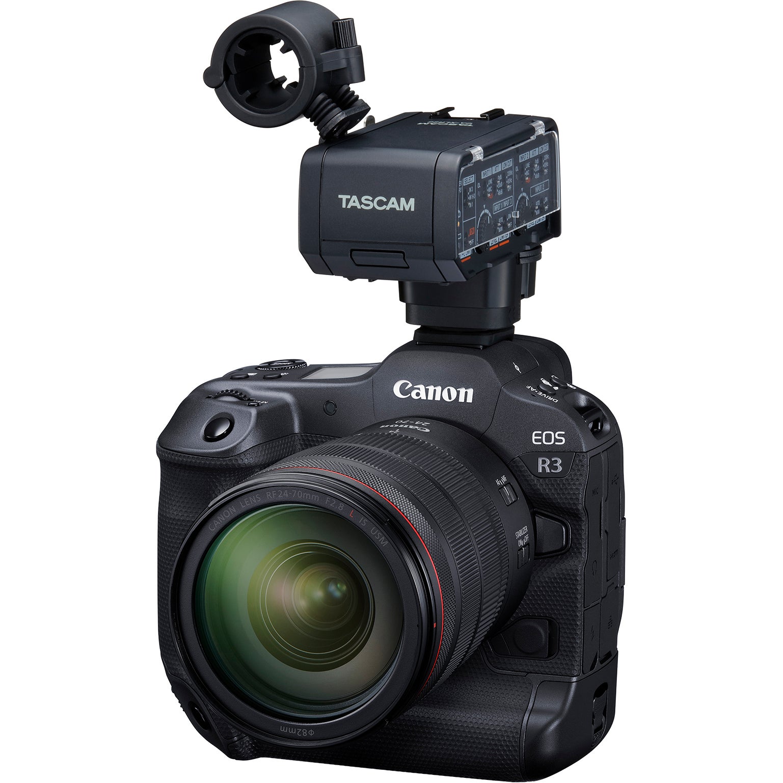 Tascam CA-XLR2d-C XLR microfoonadapter voor Canon camera's