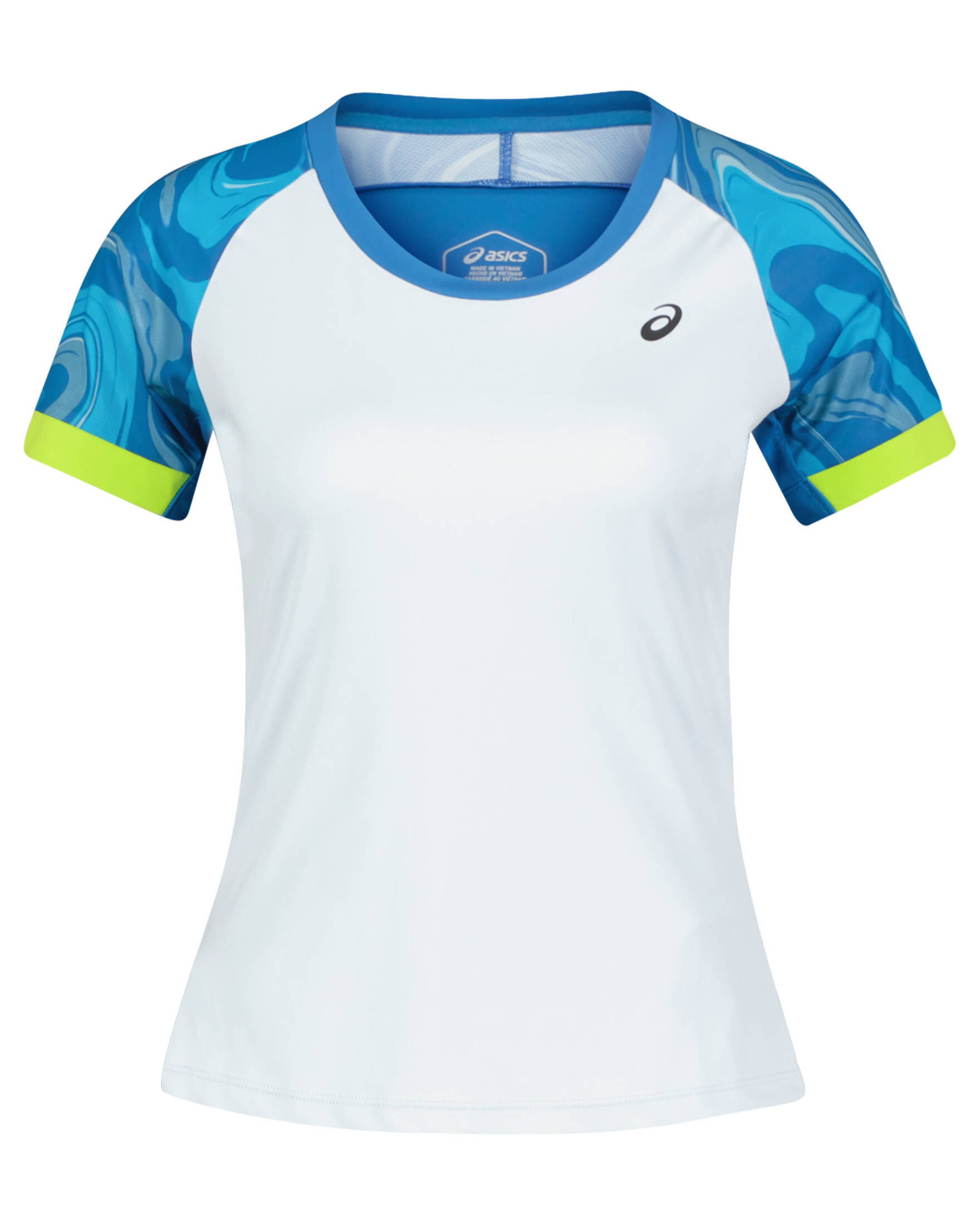 Asics| Damen Tennisshirt COURT GRAPHIC SHORT SLEEVE TOP