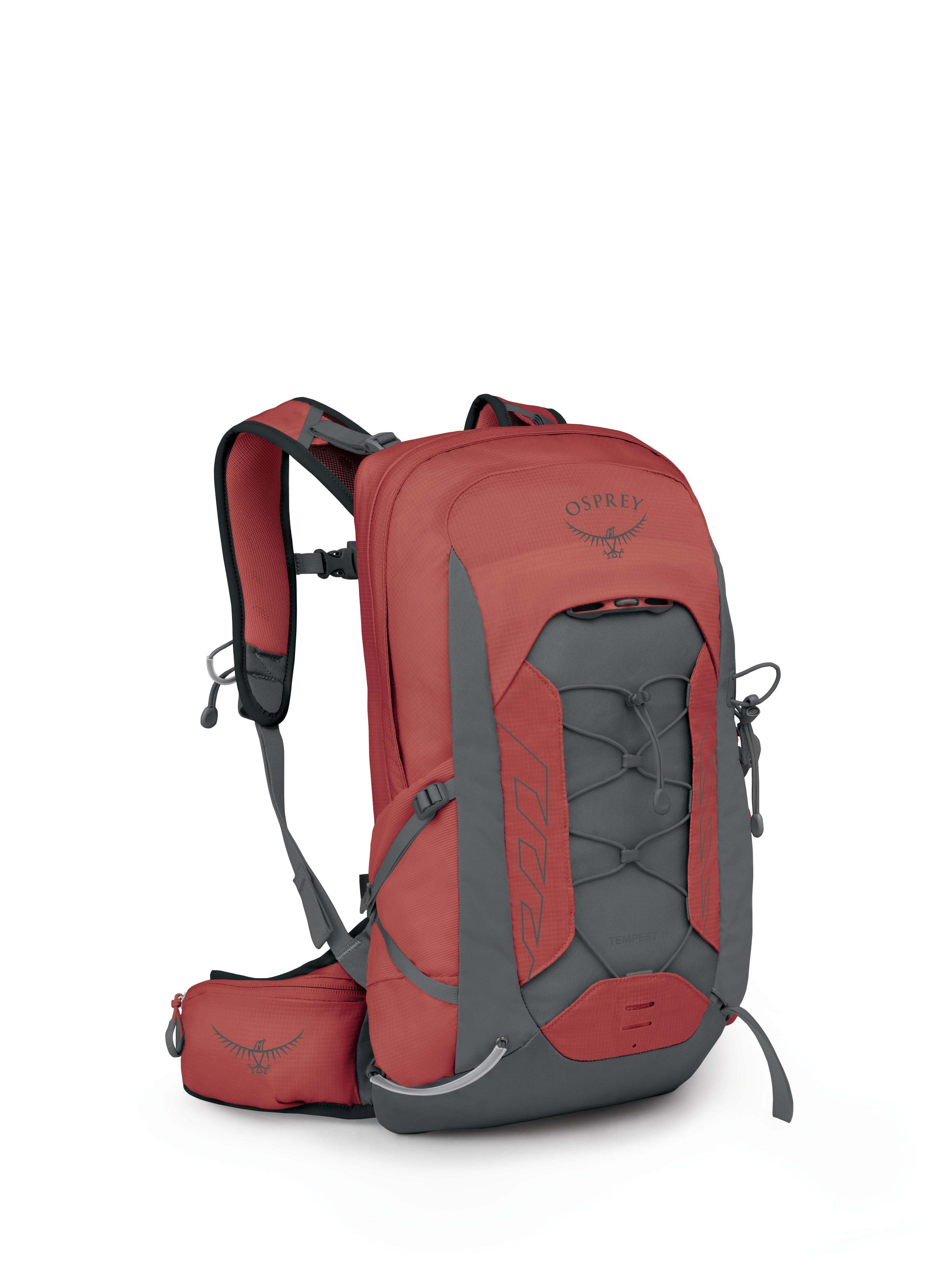 Osprey Tempest 11 Red pampas Coal Grey