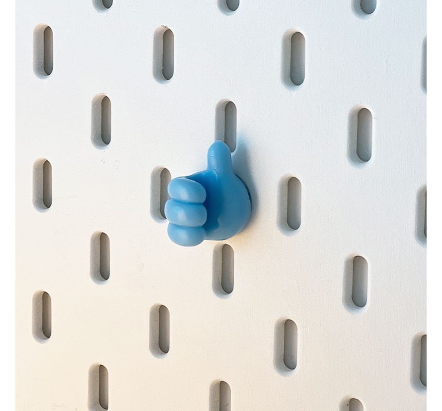 Yunikon - Set van 7: Thumbs Up Plastic Kleefhaak