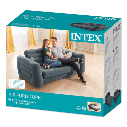 Sofá-cama inflável 2 em 1 Intex