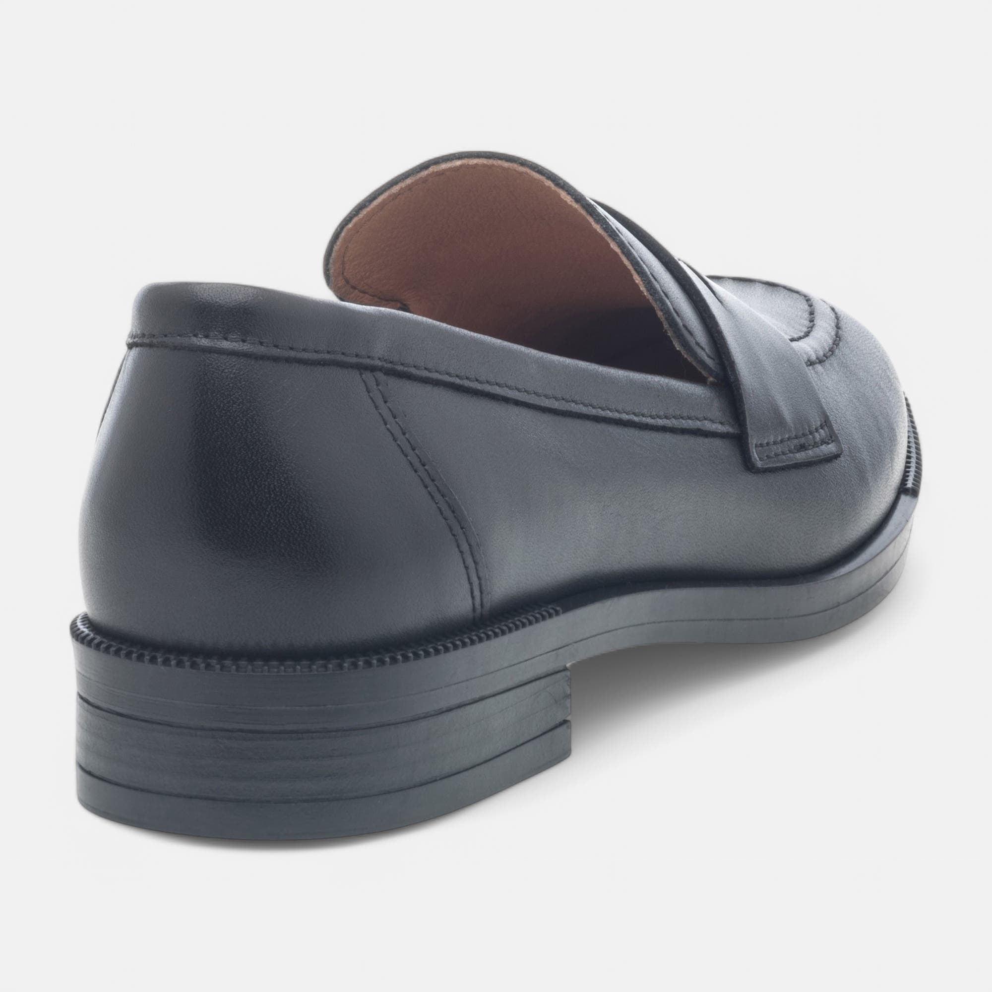 Mocassins Femme en cuir noir