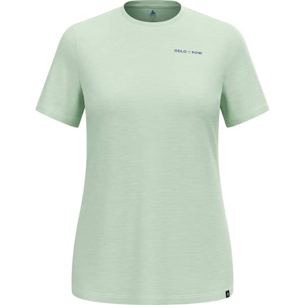 T-shirt randonnée ODLO X POW MERINO TENCEL T-SHIRT CREW NECK S/S W AMBROSIA MELANGE