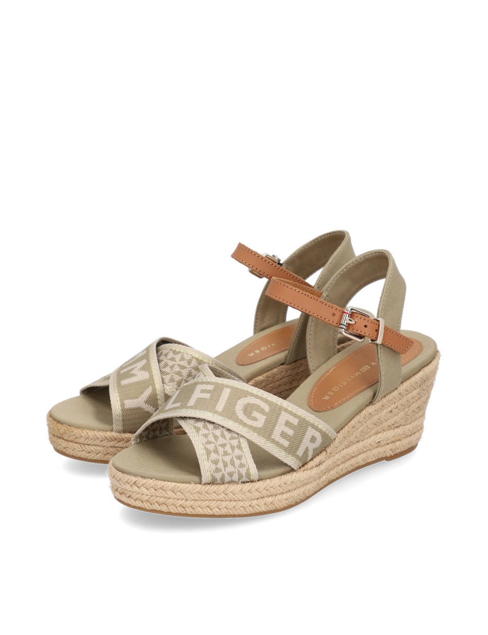 TOMMY WEBBING LOW WEDGE SANDAL