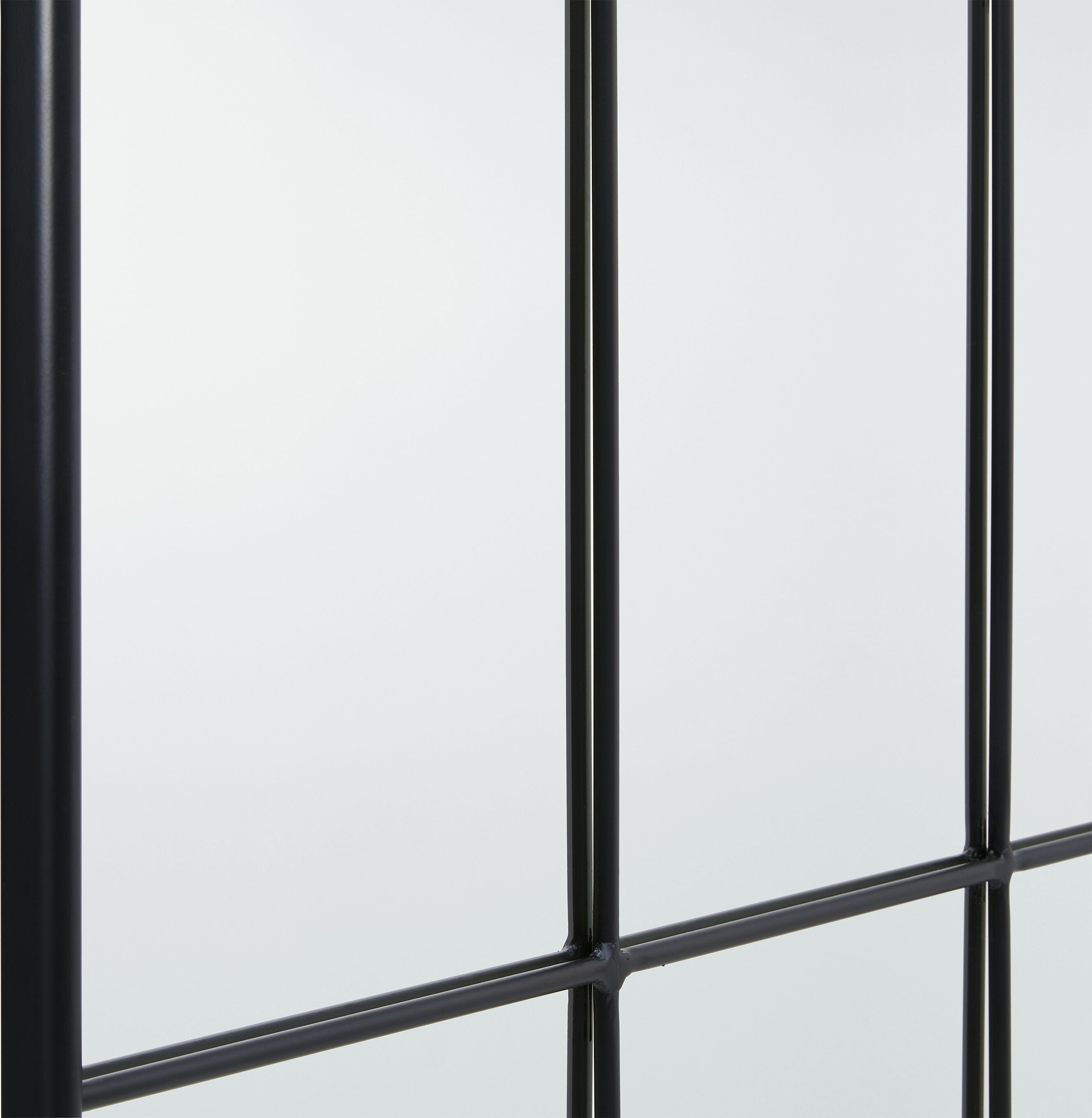 DENNIS Spiegel - Schwarz / B: 80.0 cm x T: 3.0 cm x H: 170.0 cm