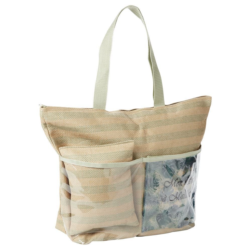 Sac de plage + coussin + pochette pour maillot
