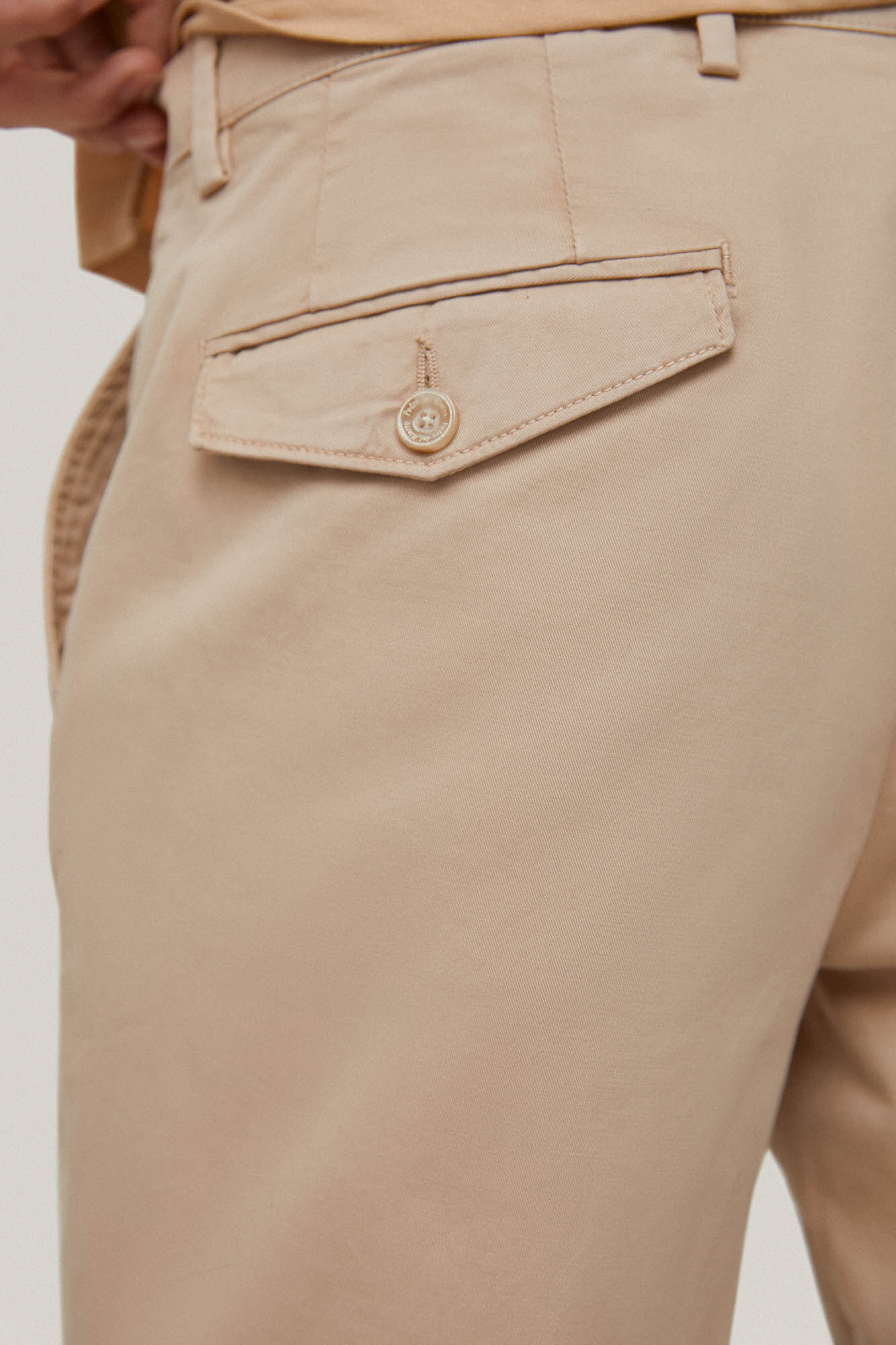 Calça chino premium flex regular fit - Bege