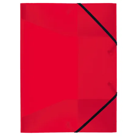 Idena Gummizugmappe, rot, A4