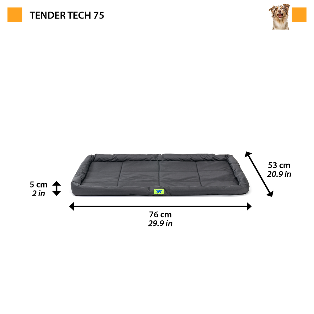 Ferplast panier chien coussin chien moyen taille tissu anti-rayures housse amoviblematelas pour chien imperméable 76 x 53 x 5