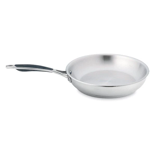 Lot de 3 poêles tout inox 20, 24 et 28 cm Excell'Inox Mathon