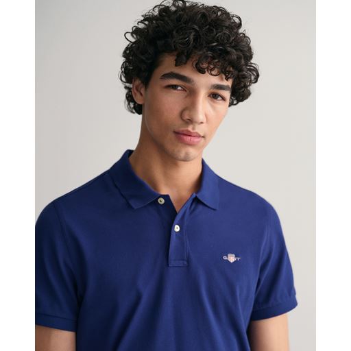 GANT Shield Piqué Polo T-shirt, Rich Navy, XXL