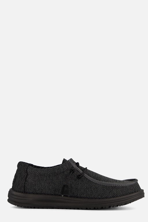 HEYDUDE Wally Sox Instappers zwart Canvas