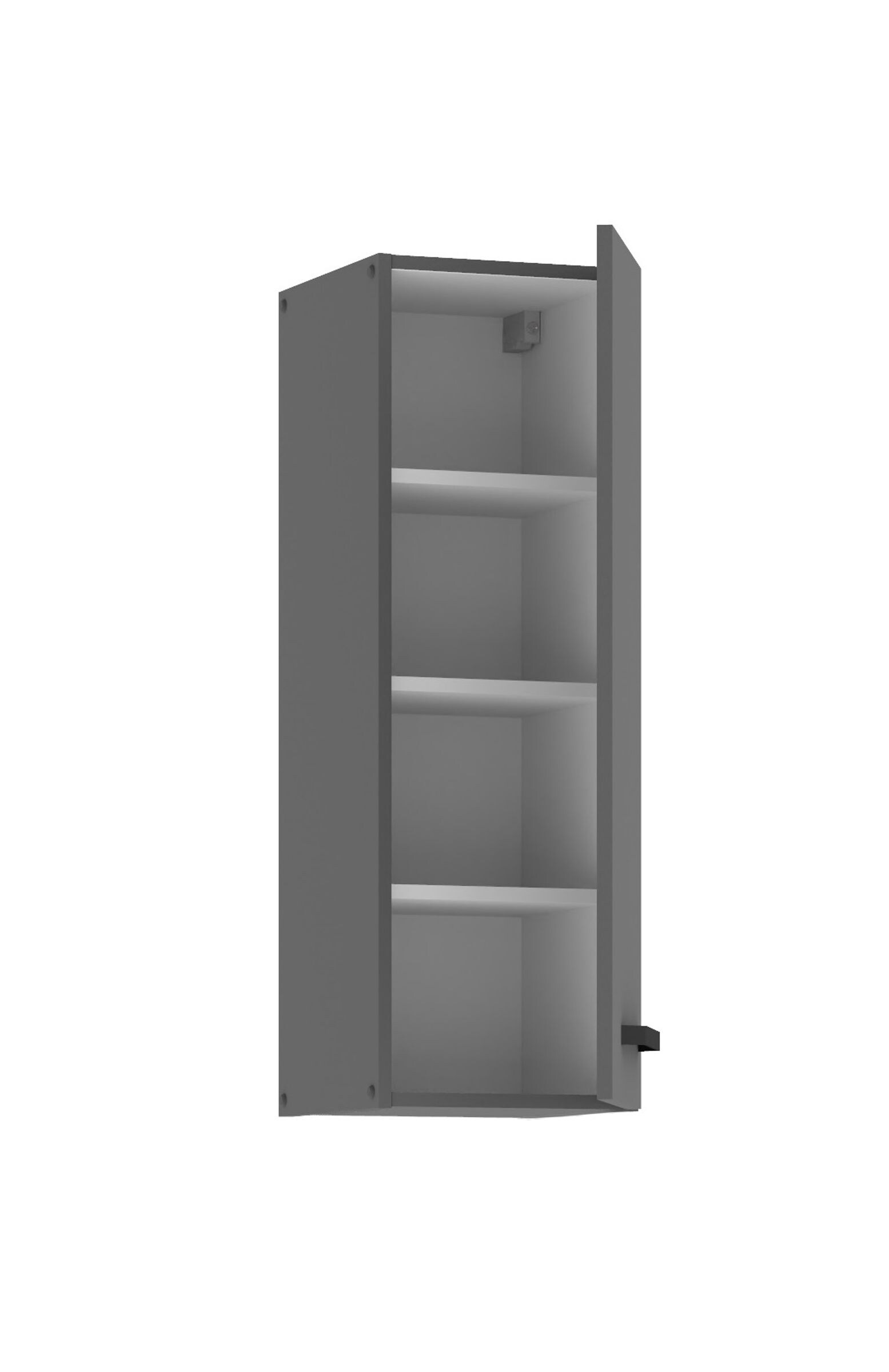 Küche NESSA Hängeschrank 30 cm Anthrazit Küchenzeile Küchenblock Einbauküche