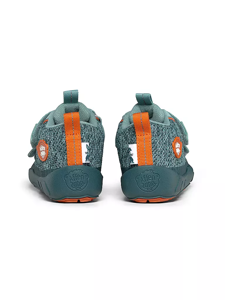 AFFENZAHN Kinder Barfußschuhe - Übergangsschuhe KNIT HAPPY Hase hellgrün