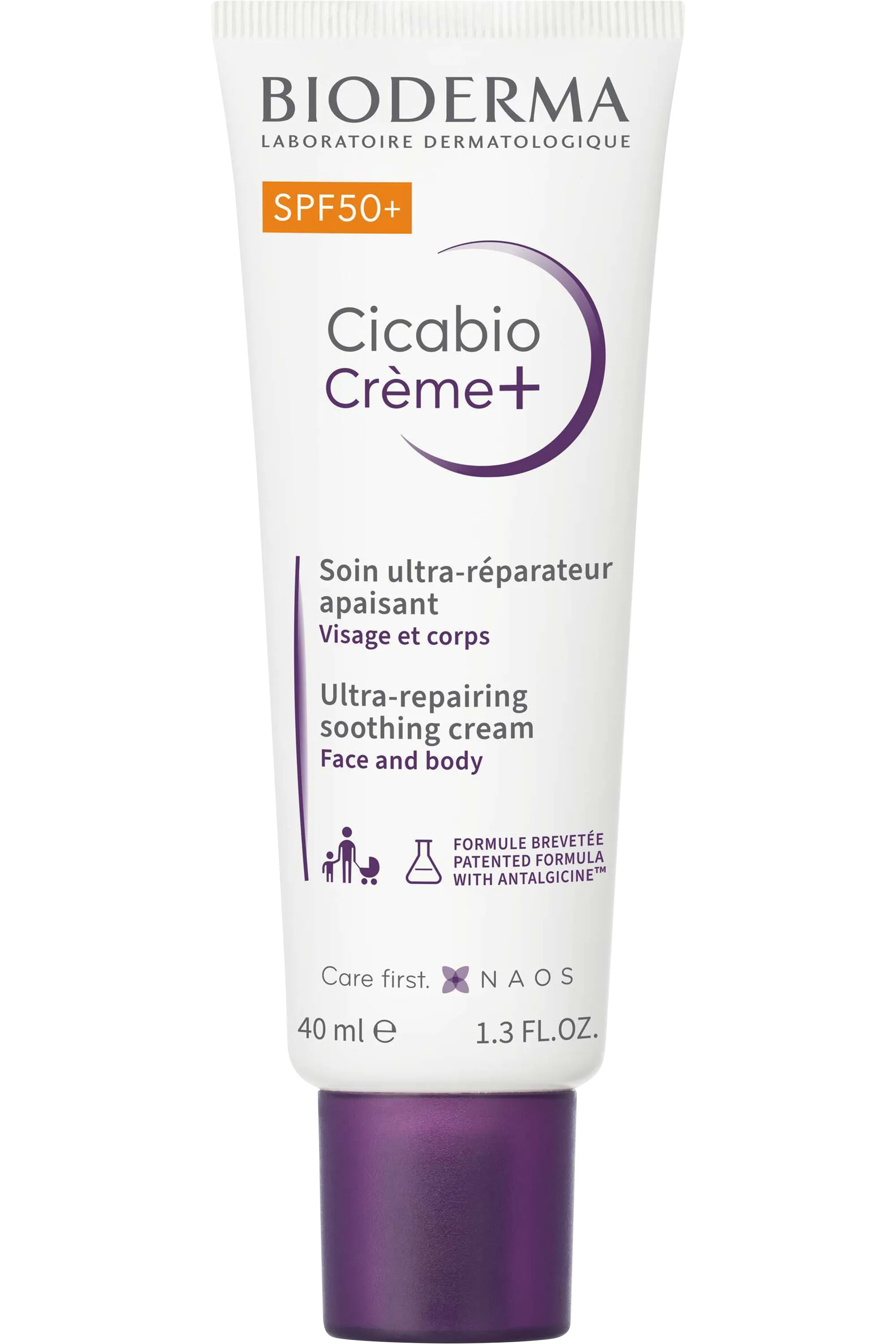 Bioderma Soin ultra réparateur SPF 50+ Cicabio Crème+-40 ml