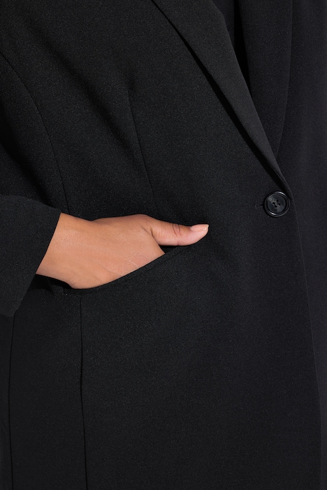 Blazer, Straight Oversized, farbiges Futter