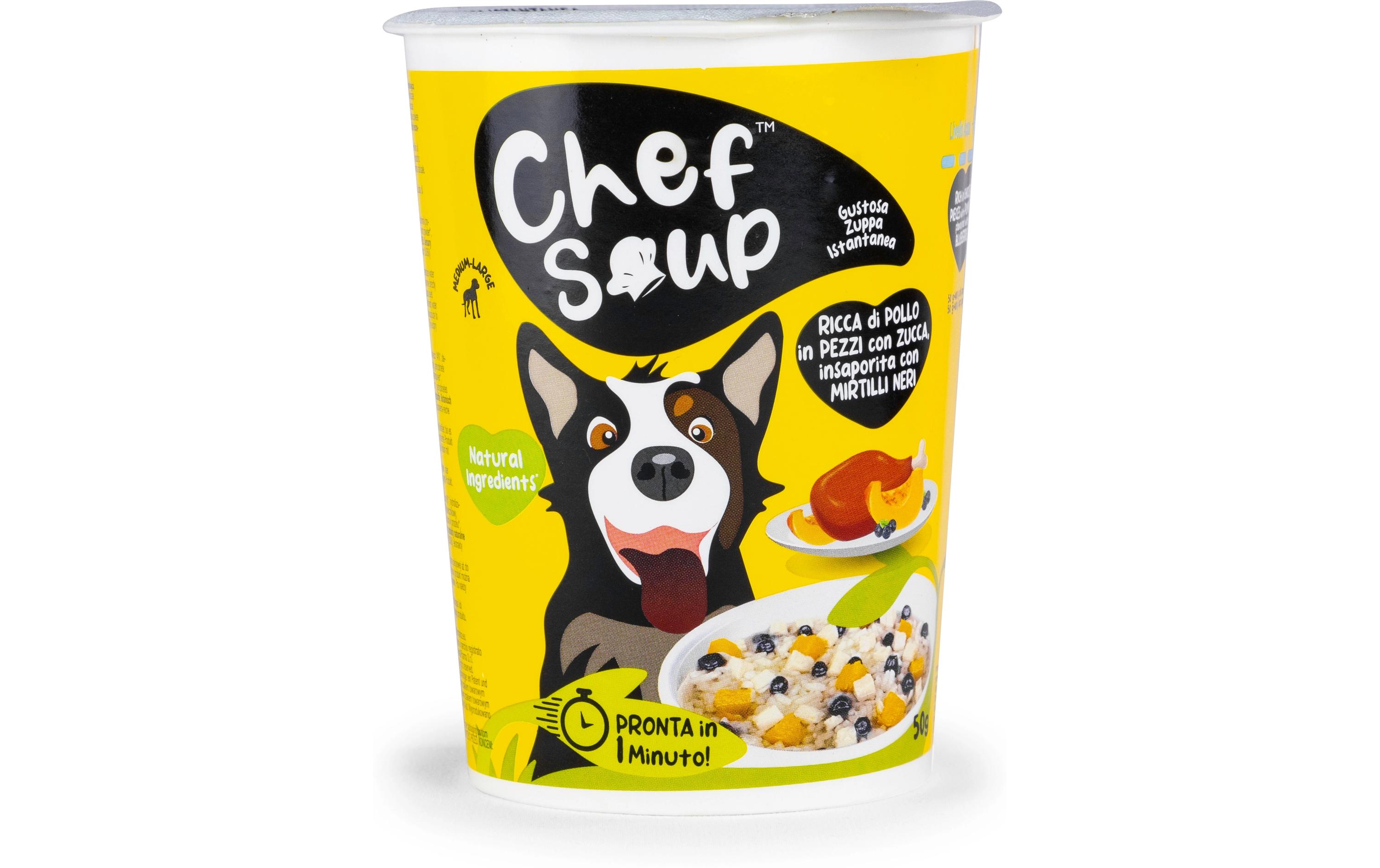 Huhn, Kürbis, Blaubeere 50 gInstant-Suppe für Hunde