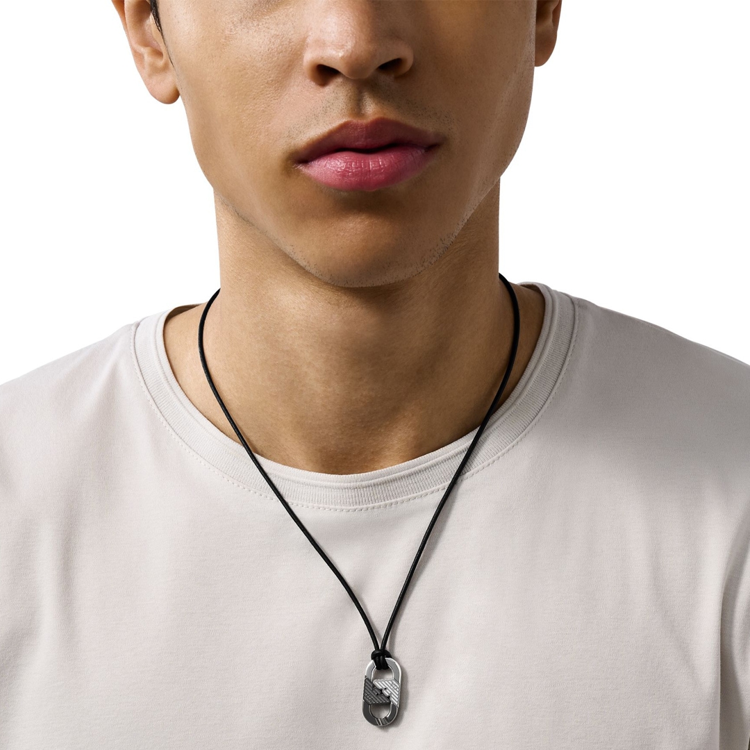 Emporio Armani Eagle Logo Halskette Eagle Link