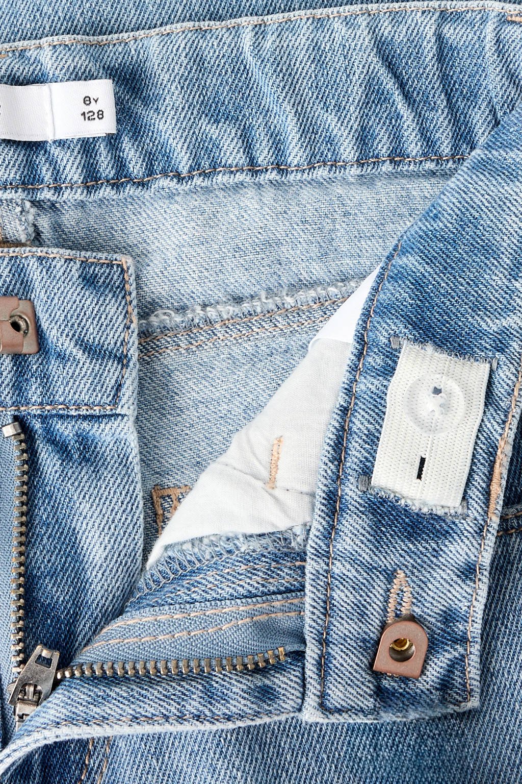 NAME IT KIDS wide leg jeans light blue denim
