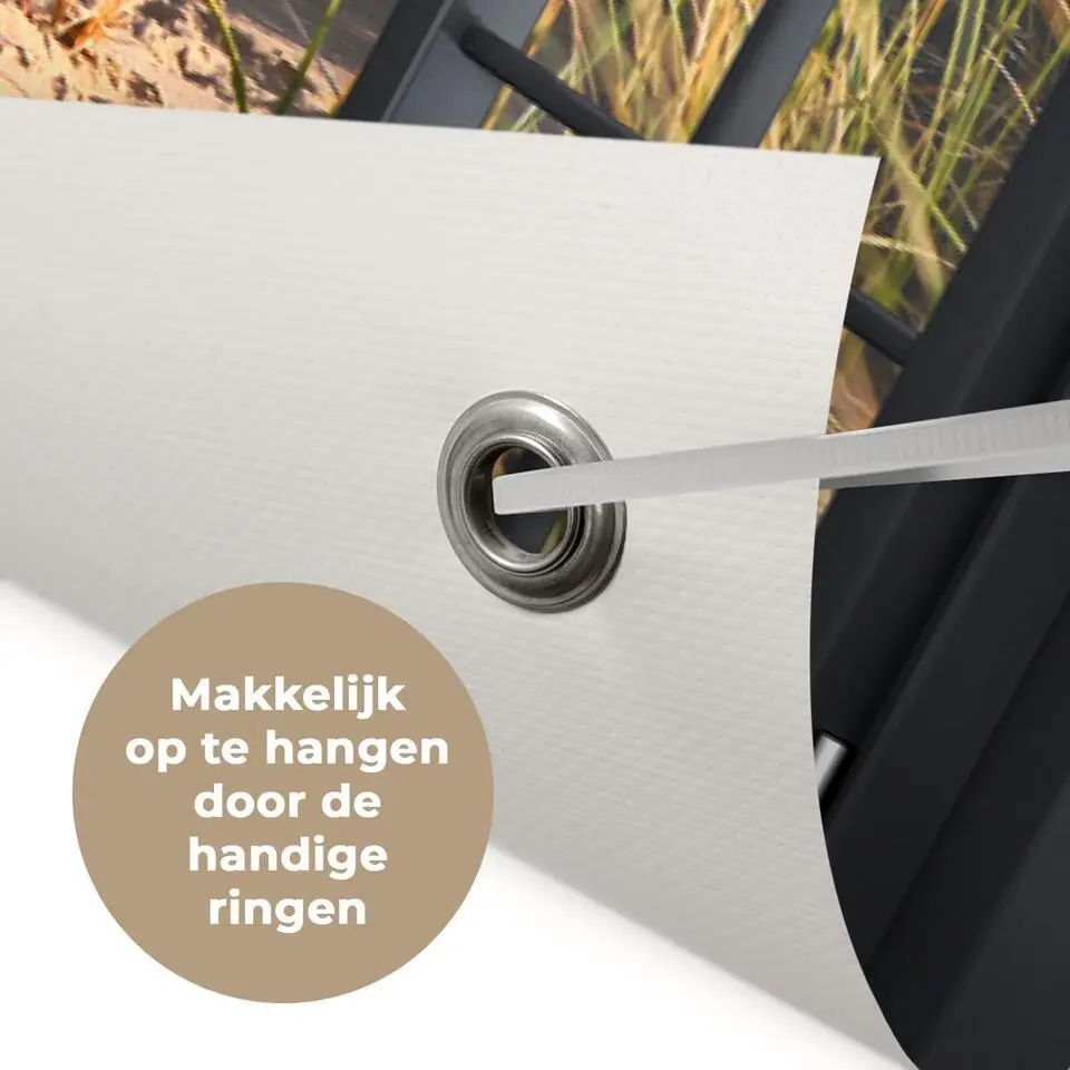 MuchoWow Tuinposter 90x60cm Doorkijk Strand Zee Zand Water