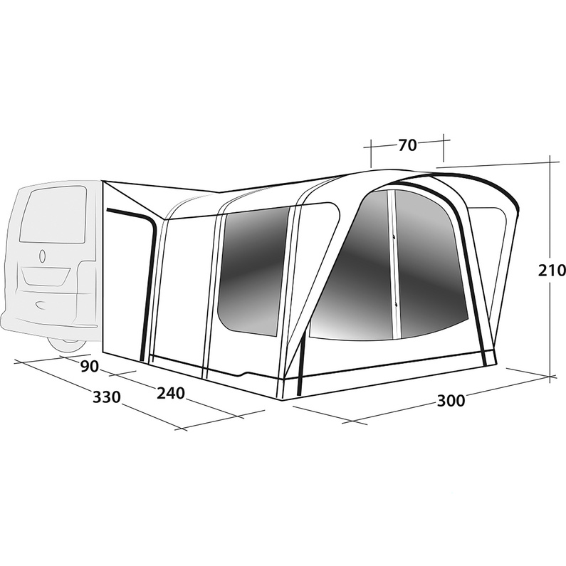 Outwell Newburg 240 Air Vorzelt