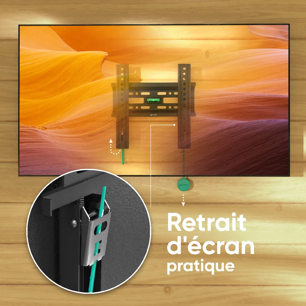 Onkron FM1-B Support mural TV fixe