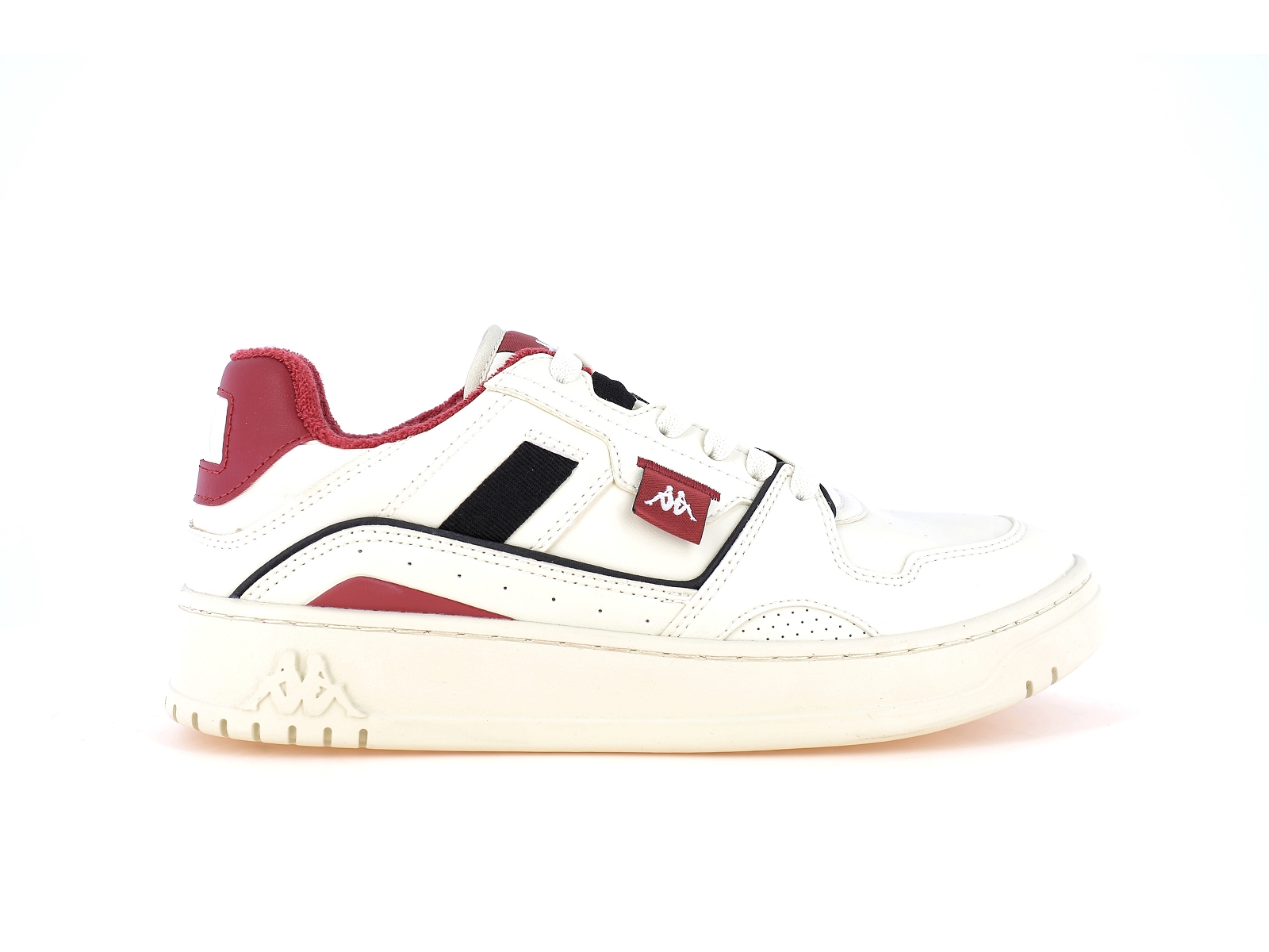 Kappa-AUTHENTIC KAI Matières combinées Beige Bordeaux