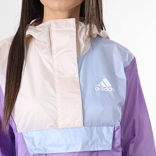 Veste Outdoor Capuche Femme HT8718 Bleu Violet