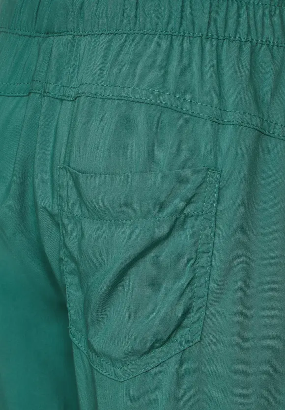 Viskose Loose Fit Hose - lagoon green