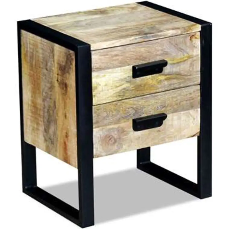 vidaXL - Bijzettafel - Bruin - Hout