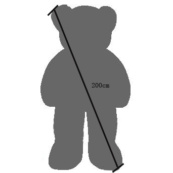 Teddybär XXXL 180 cm braun