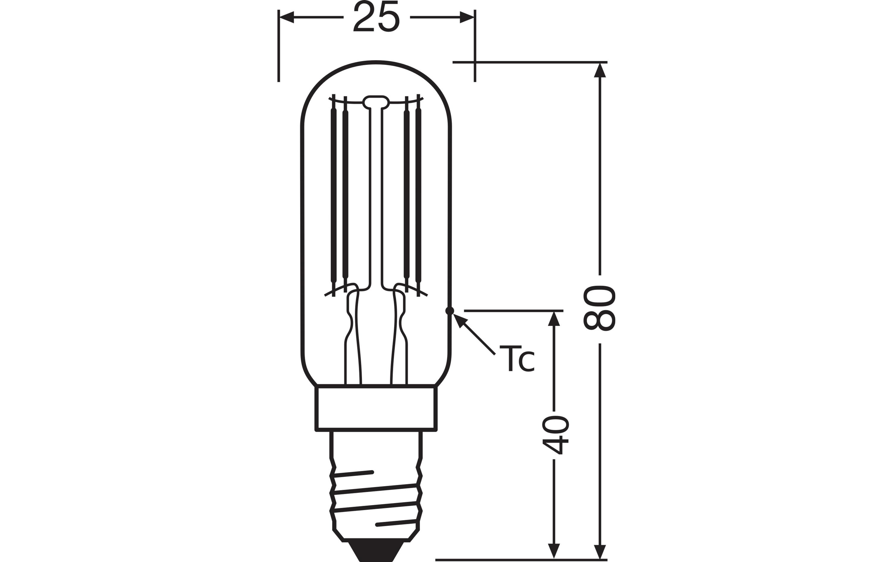 Lampe Star Special 55, 6.5W, E14 WarmweissLED-Speziallampe