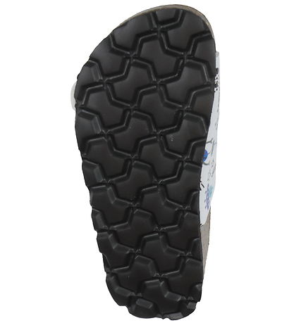 Superfit Sandaler - Fussbettpantoffel - Hvid/Blå m. Rumtema