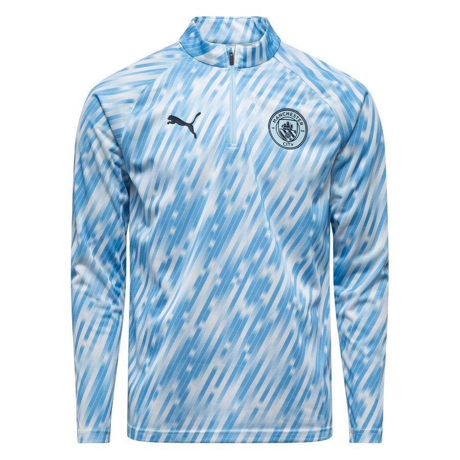 Manchester City Maillot d'Entraînement Avant-Match Fermeture Éclair 1/4 - Silber