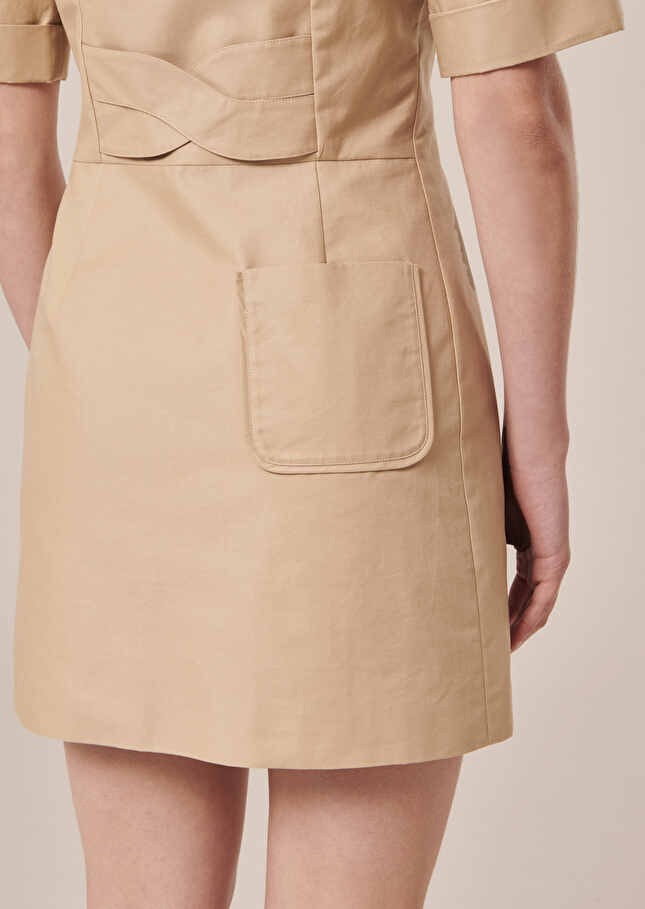 Robe Robinbeige en coton