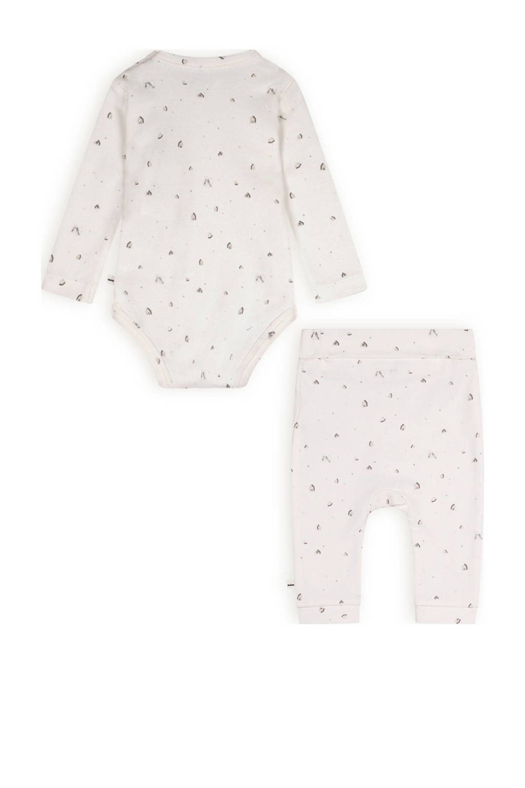 Petite Maison romper + broek Stormy wit