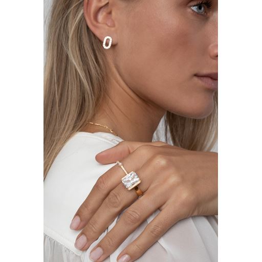 Sif Jakobs Jewellery Roccanova Ring, Guld/Hvid, 58