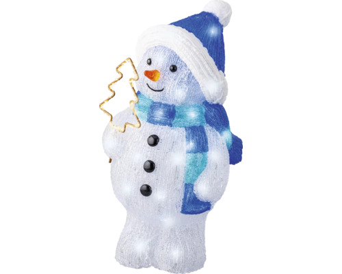 LED Sneeuwpop 20,5 x 21,5 x 43 cm Acryl Koel Wit Warm Wit