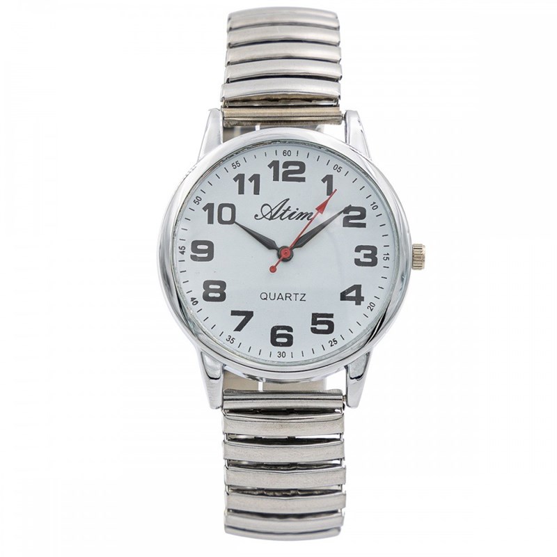 Montre Homme ATIM bracelet Acier Argenté