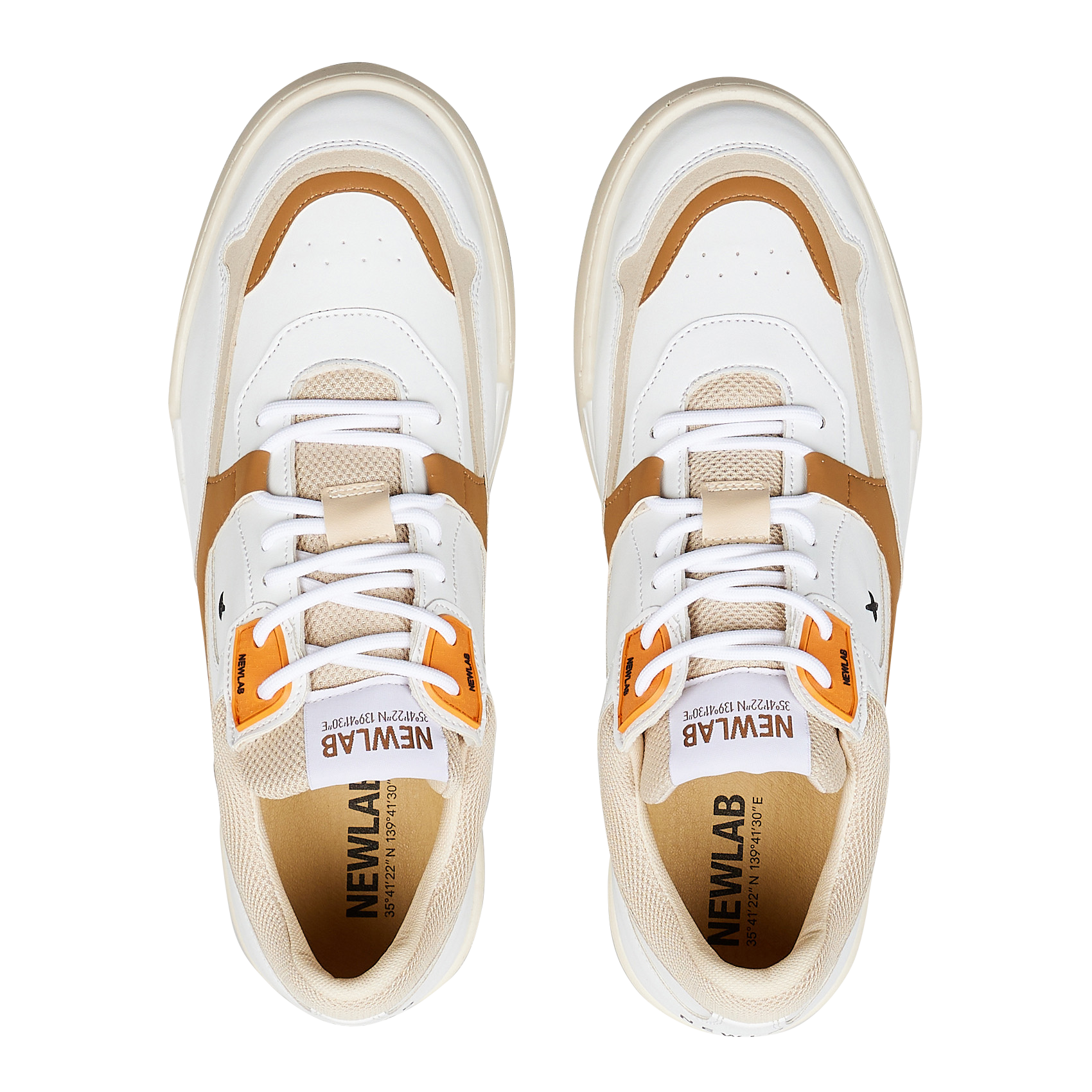 NL12 - Baskets basses en cuir | Blanc