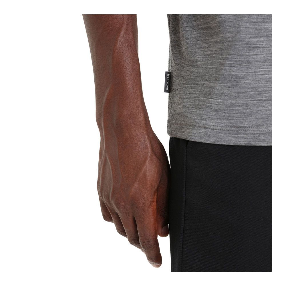 Icebreaker TECH LITE II - Tee-shirt Homme gritstone hthr