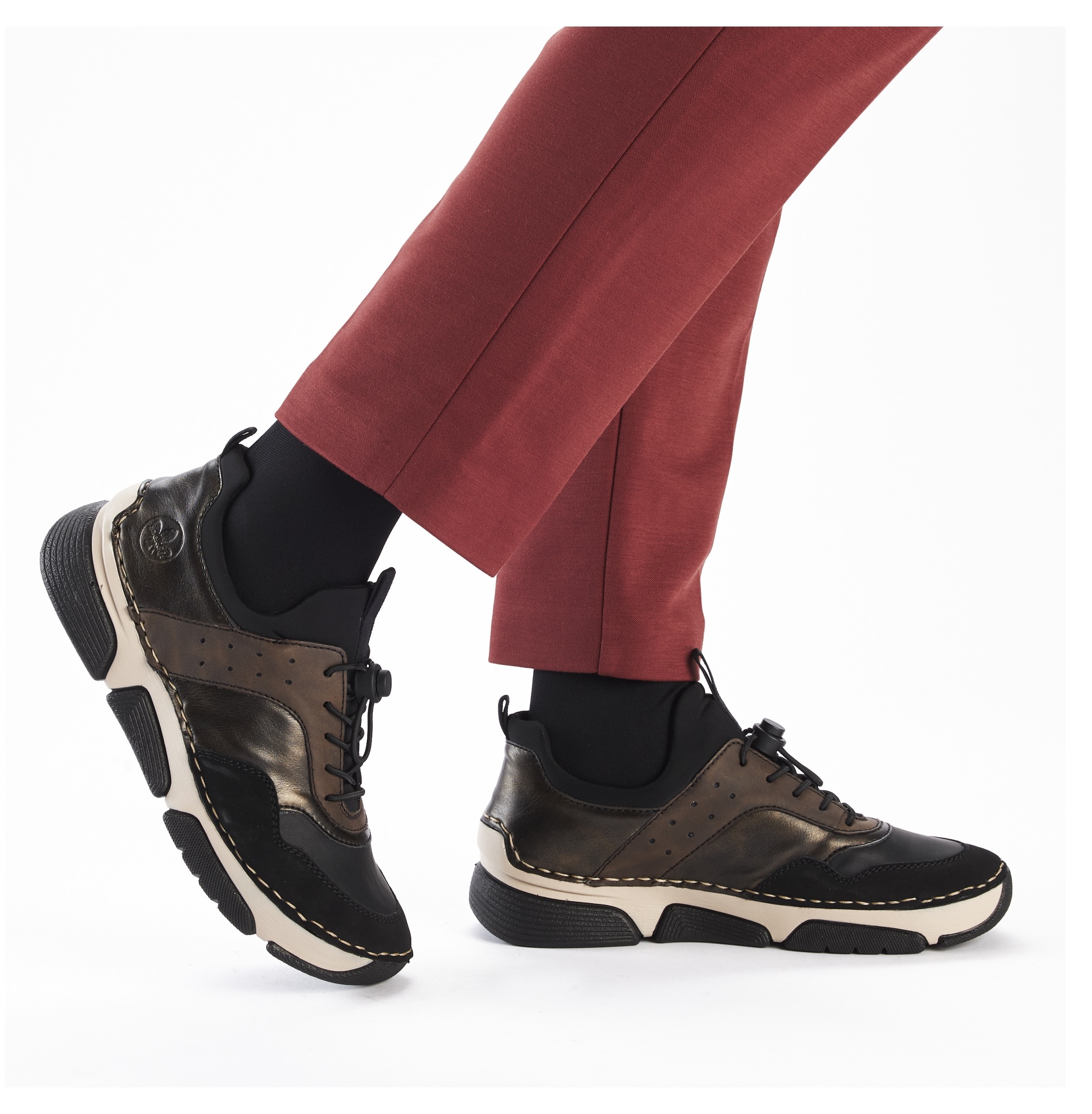 Rieker Slip-On Sneaker  , Schlupfschuh, Freizeitschuh, Halbschuh mit Schnellverschluus