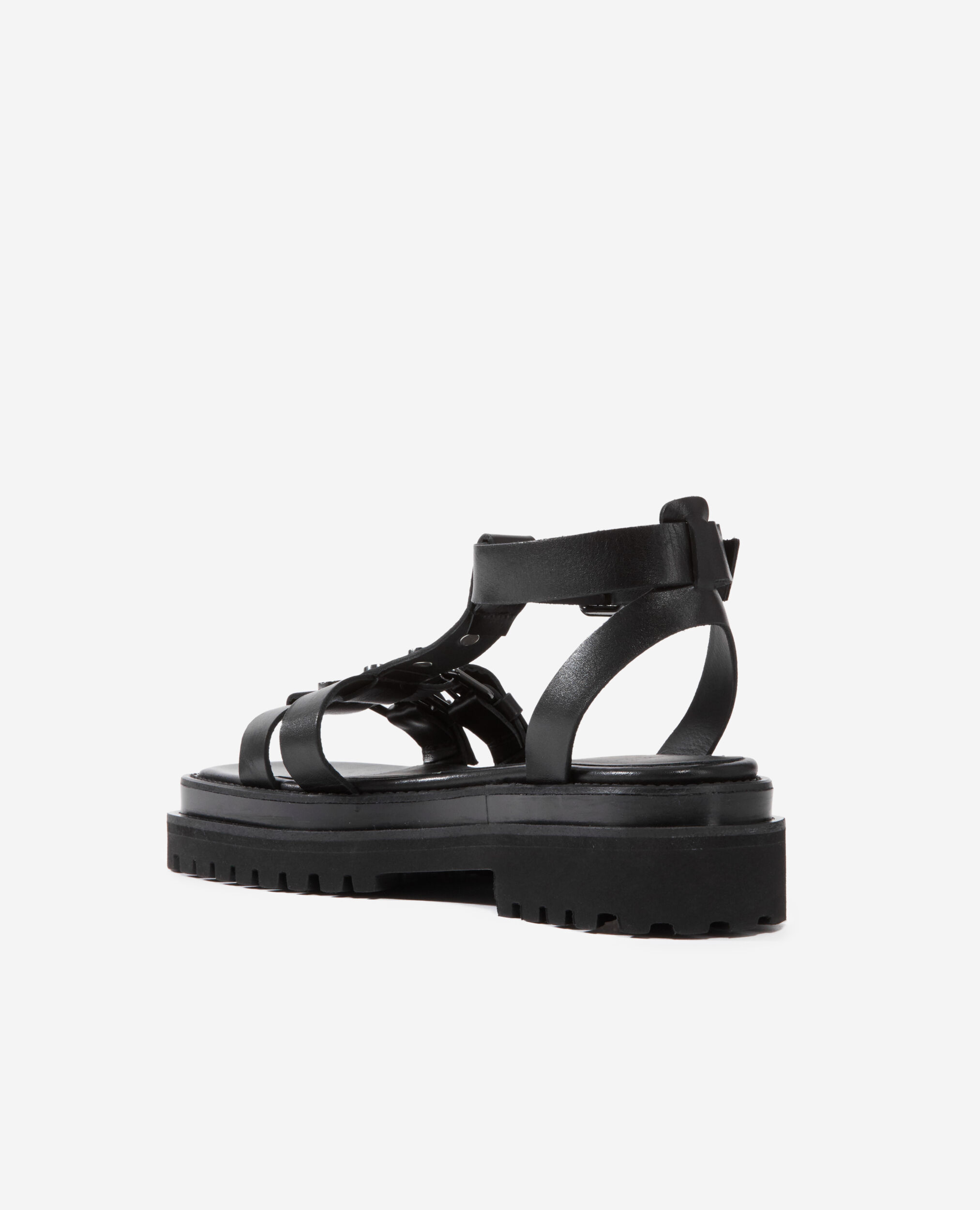 Sandales à boucles noires
