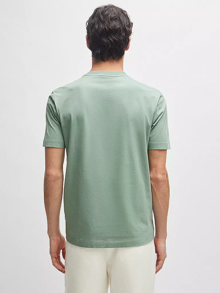 BOSS T-Shirt Regular Fit THOMPSON 01 hellgrün
