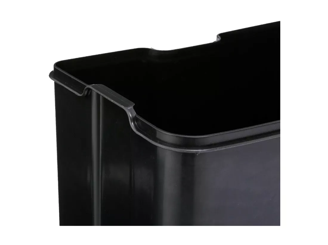 Poubelle en Métal 30 Litres Bleu ouverture à pédale
